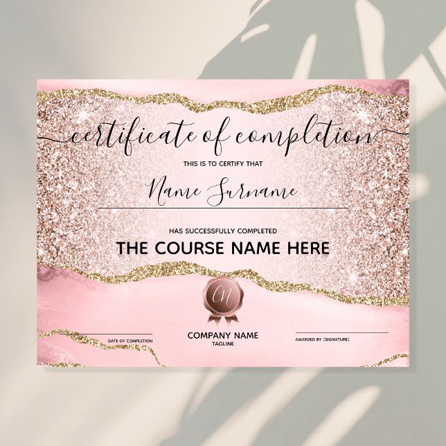 Conclusão do curso de Prêmio do certificado de con (Criador carregado)