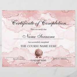 Conclusão do curso de Prêmio do certificado de con