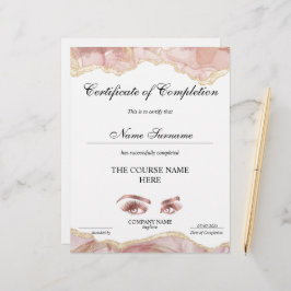 Conclusão do curso de Prêmio do certificado de con