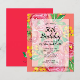 Concursos de Aniversário Floral de Aquarela Orçame