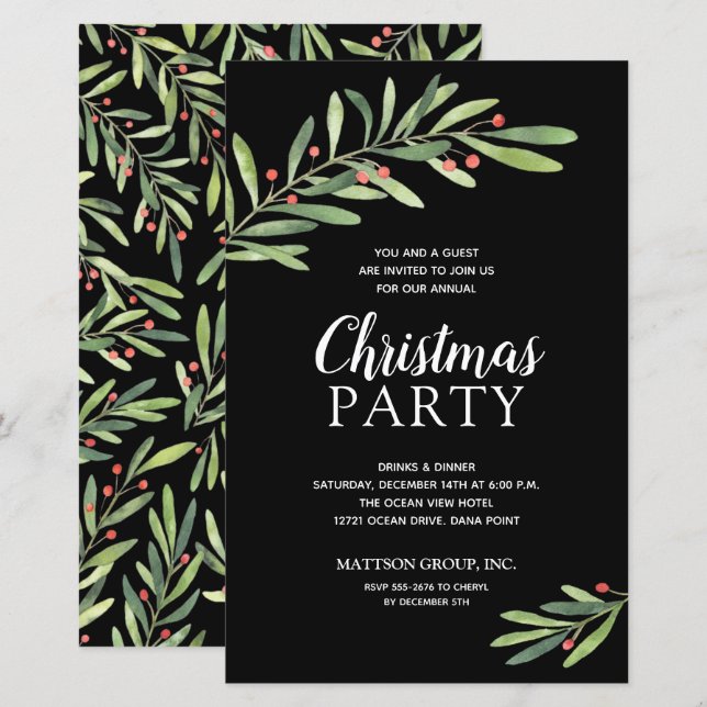 Concursos de Orçamento de Natal para o Elegante Ve (Frente/Verso)