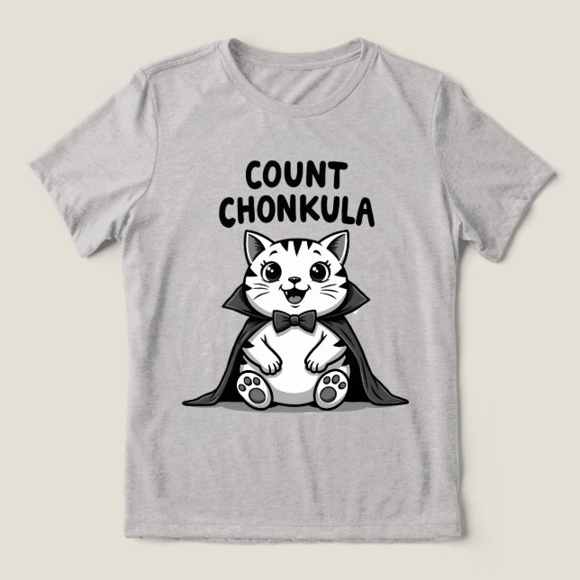 Conde Chonkula Gato Vampiro Divertido (Design frontal)