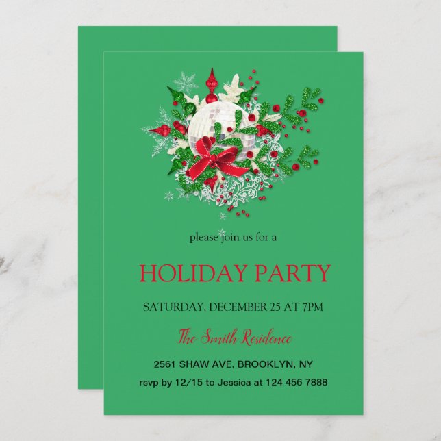 Condecoração de Ano Novo, Convite para estrela de  (Frente/Verso)