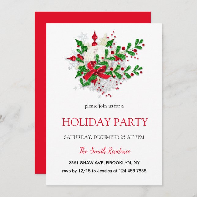 Condecoração de Ano Novo, Convite para estrela de  (Frente/Verso)