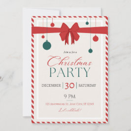 Condecoração de festas de Natal convite personaliz