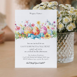 Condecoração de ovos e caça aos ovos Convite