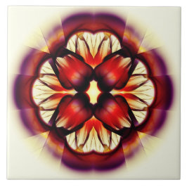 Condecoração floral vermelha flamenga