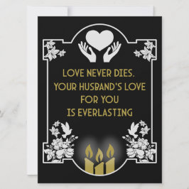 Condolências ao marido