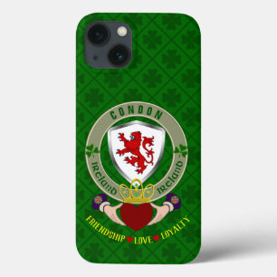 Condon Irish Shield & Claddagh Personalizado