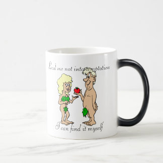 Conduza-me não na tentação Morph a caneca
