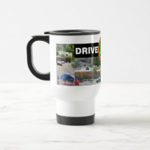CONDUZA o branco da caneca de viagem do TEMPO