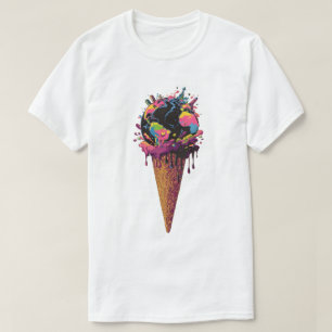 Cone de Sorvete da Terra Derretendo - Camiseta Mud
