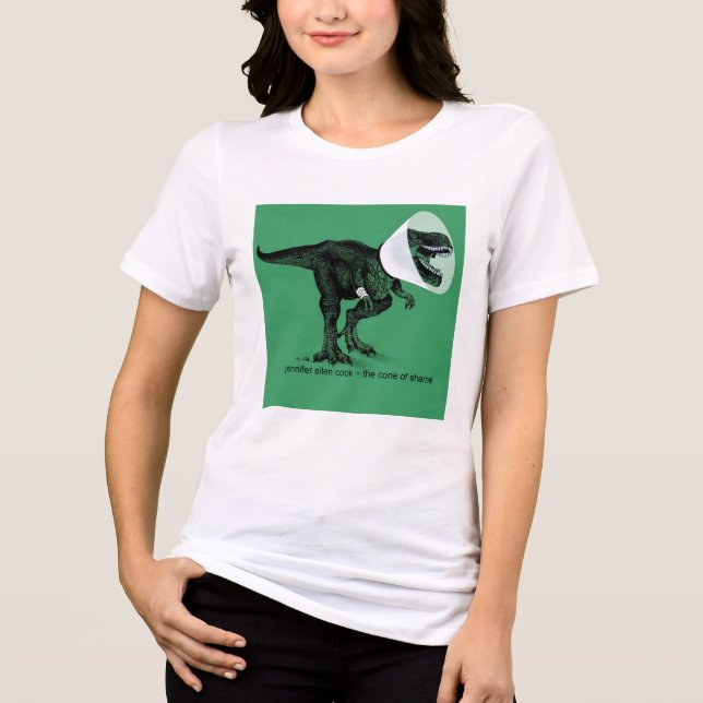 Cone de vergonha do TRex Jennifer ellen Cook (Frente)
