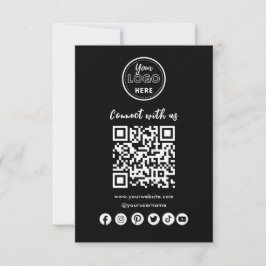 Conecte-se com o Cartão de visita de Código QR de 