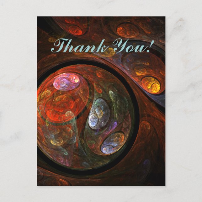 Conexão Fluid Obrigado Cartão postal (Frente)