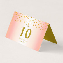 Confete Dourado em Preto e Dourado Rosa Casamento