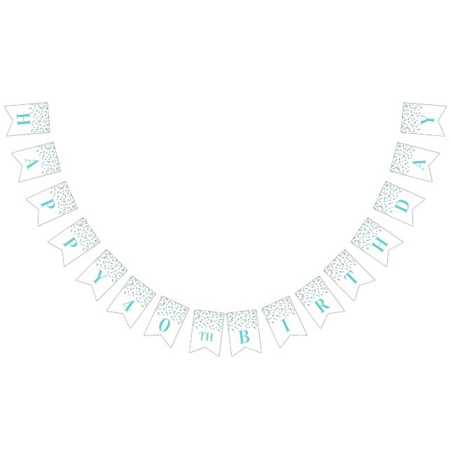 Confetes de prata azuis da bandeira feliz do (Todos)