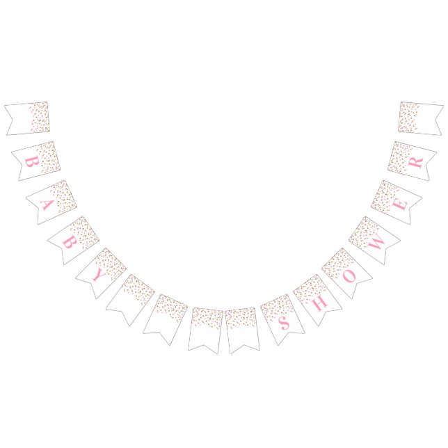 Confetes do ouro do rosa da bandeira do chá de (Todos)