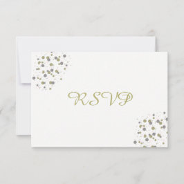 Confetes em Pontos Beige Dourado RSVP