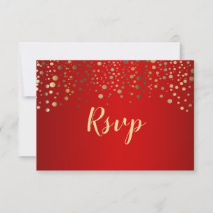 Confetes Vermelhos e Dourados - RSVP