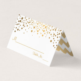 Confetti branco e Dourado 2 | Colocar cartões