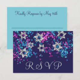 Confetti Colorida RSVP Silver Star Glittery