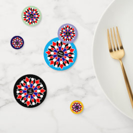 Confetti de Mesa Floral Geométrica aniversário de 