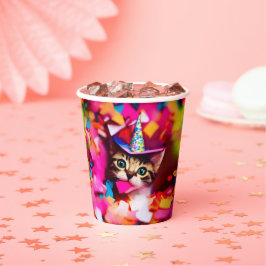 Confetti Eater Gatinho - Cups de Papel de Gato de 
