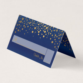 Confetti marinho Azul e Dourado | Colocar cartões