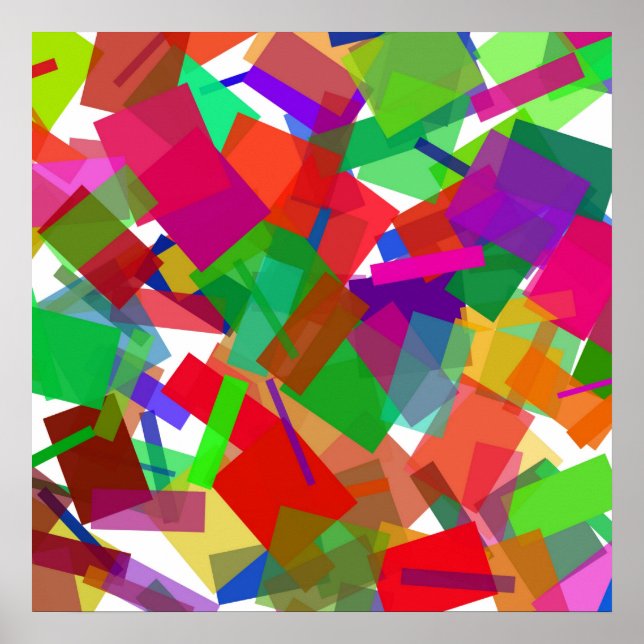 Confetti Multicolor Poster (Frente)