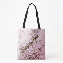 Confetti no Bolsa personalizado cor-de-rosa