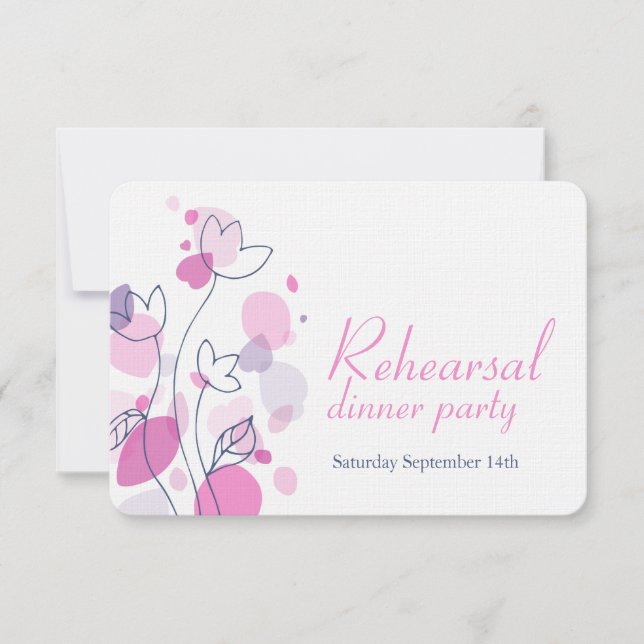 Confetti, pétalas de flores, convite para ensaio c (Frente)