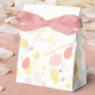 Confetti pétalas flores obrigados caixa de casamen