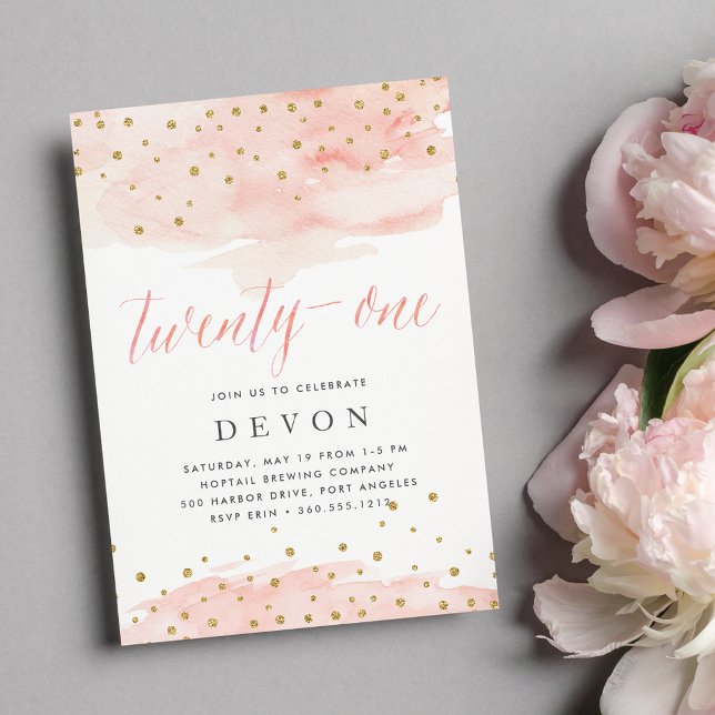 Confetti Pop | CONVITE DE FESTAS ANIVERSÁRIO DE 21 (Criador carregado)