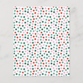 Confetti rosa, vermelho e verde