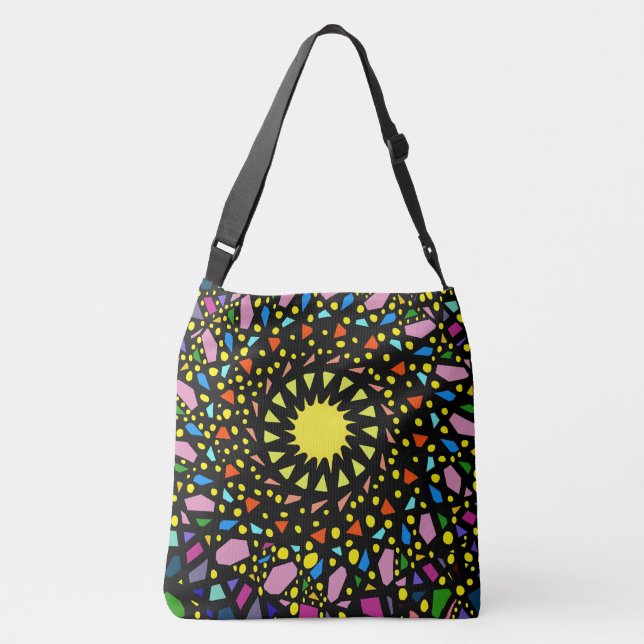 Confetti Sun Tote Bag multicolorida de Joya Eve (Verso)