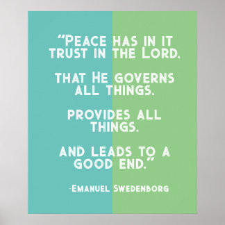 Confiança Colorida no Senhor Poster