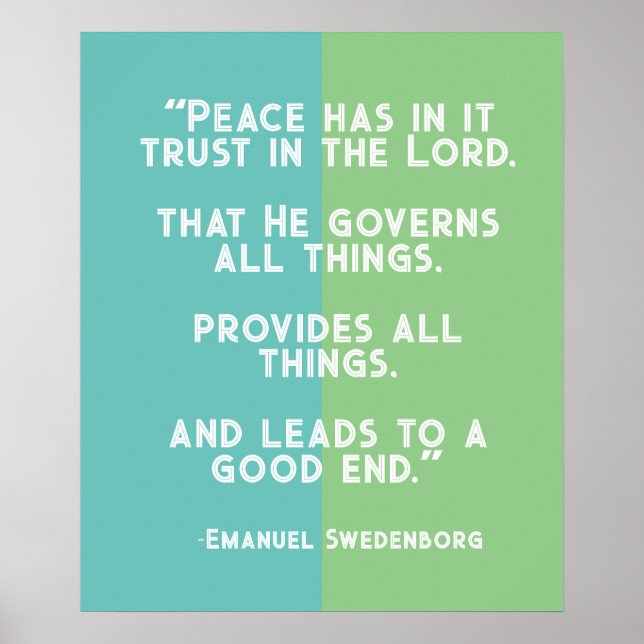 Confiança Colorida no Senhor Poster (Frente)