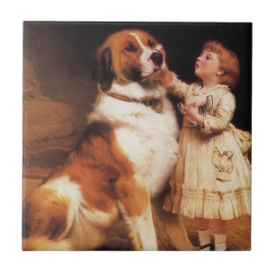 Confiança de Charles Burton Barber, cão São Bernar