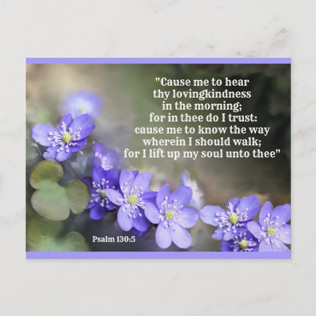 Confiança e confiança em Deus Cartão Postal (Frente)