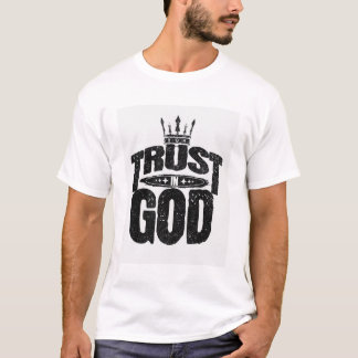 Confiança em Deus Camisa Gráfica - Confiança em De