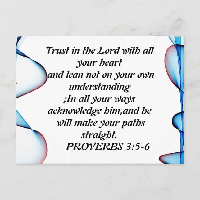 Confiança no cartão postal colorido Abstrato (Frente)