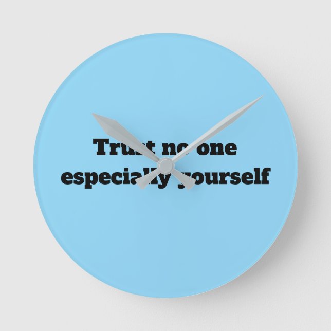 Confiar em Nenhum Relógio (Frente)