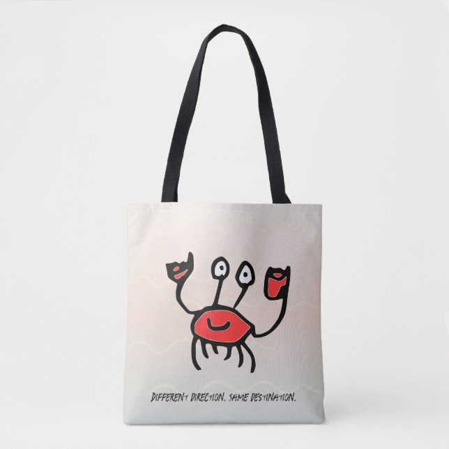 Confident Crab – Shoulder Tote Bag (Frente)