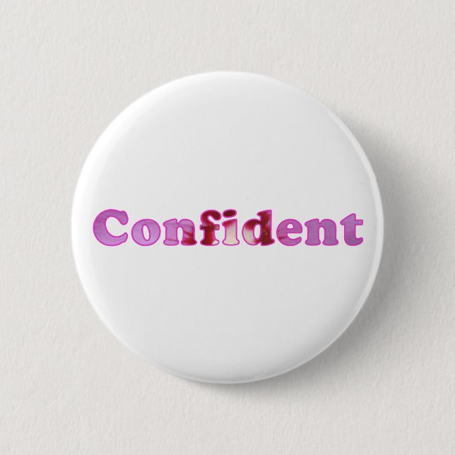 Confidente escrito com flores cor-de-rosa Pins (Frente)