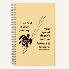 Confie em Deus na Viagem - Notebook Espiral Tartar