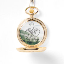 Confie em Deus sempre o relógio de bolso