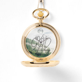 Confie em Deus sempre o relógio de bolso