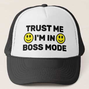 Confie em Mim - Estou no Modo Chefe™ Boné de Camin