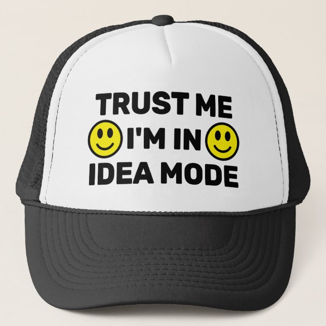 Confie em Mim - Estou no Modo Ideia™ Boné de Camin (Frente)